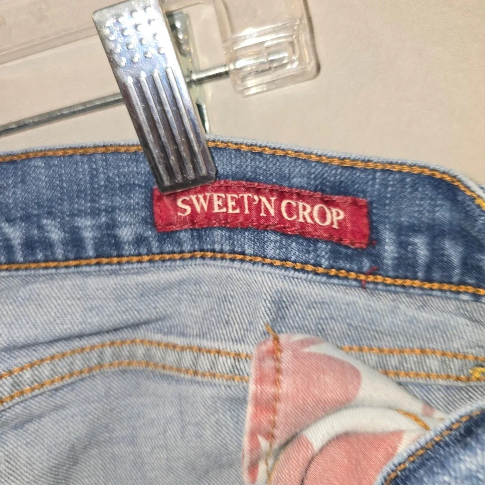 Lucky Brand Sweet N Crop straight Jeans 6/28 Womens Medium Wash Mid Rise Denim